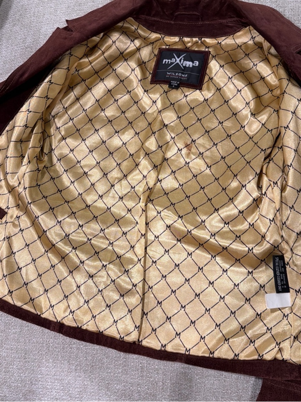 Maxima Wilson’s Leather Women's Brown Suede Zip Jacket - Picture 4 of 7